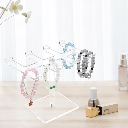 1 Tier Acrylic Bracelet Holder Stand - Organize Your Jewelry