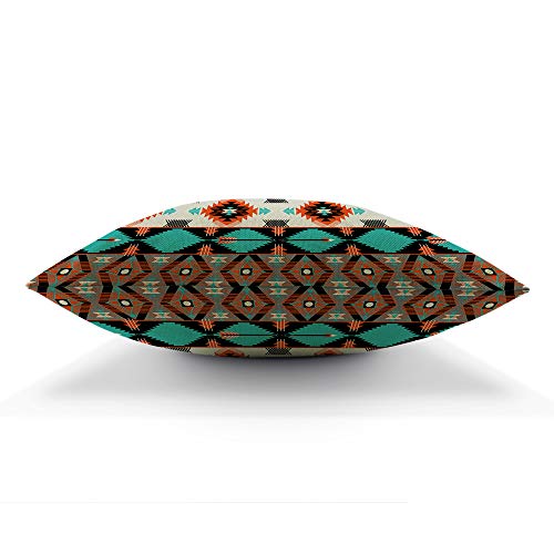 AOYEGO 12x20 Inch Aztec Throw Pillow Cover - Colorful Geometric Design