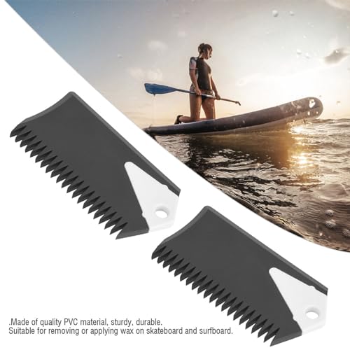 2Pcs Surf Wax Comb, PVC Surf Wax Remover with Fin Key, Surfboard Wax Remover Maintenance Tool, Wax Comb for Surfboard, Skimboard, Longboard Surfing Maintenance, 3 x 1.6in