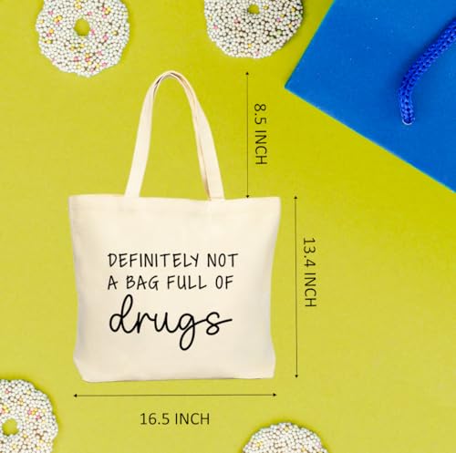 Reusable Canvas Tote Bag for Groceries - Funny Animal Gifts