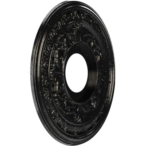 13-Inch Ekena Millwork Textured Metallic Galaxy Ceiling Medallion - PVC, Lightweight, Moisture-Resistant