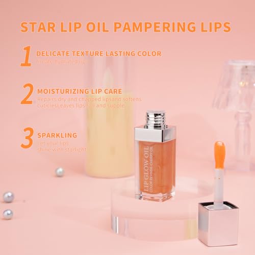 Color Changing Lip Oil pH Warm Glow Gloss - Orange Hydrating Lip Care