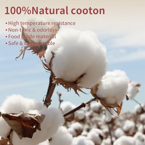 50pcs Natural Muslin Spice Bags 3x4in - Reusable Cooking Filter