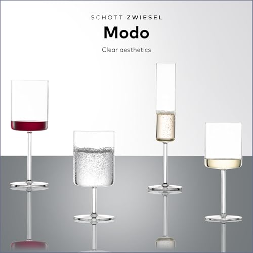 SCHOTT ZWIESEL Modo Champagne Glass (Set of 4), Champagne Glasses with Effervescent Point, Dishwasher-Safe Tritan Crystal Glasses, Made in Germany (5.5 Ounce)