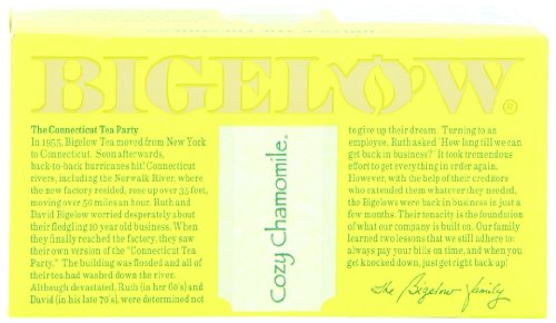 Bigelow Cozy Chammomile Herbal Tea, 20-count (Pack of6)