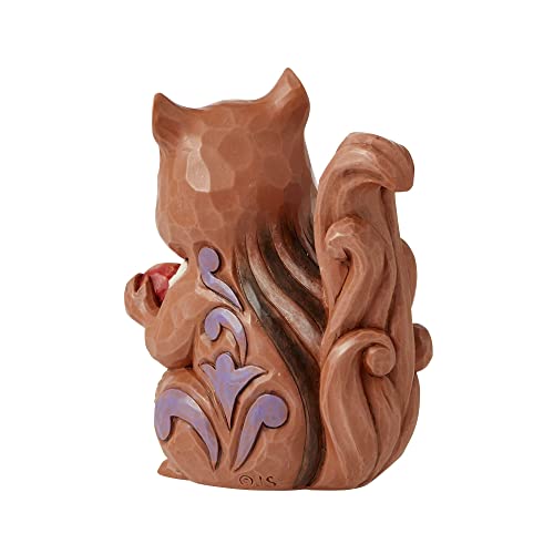Enesco Jim Shore Heartwood Creek Chipmunk Holding a Nut Miniature Figurine, 3.75 Inch, Multicolor