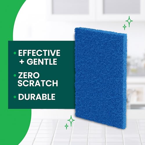 Scotch-Brite Zero Scratch Scouring Pads - Gentle Dish Scrubber, 2 Pack