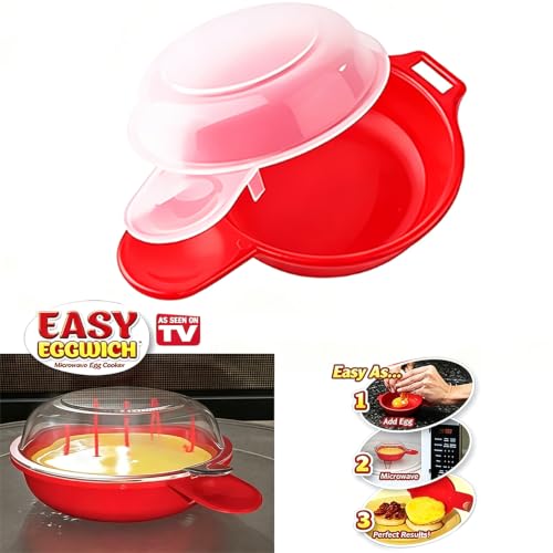 JIAKAI Microwave Omelet Maker & Egg Cooker - Fast Non-Stick Breakfast Tool