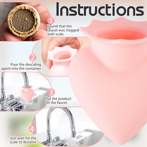 SiliFine Silicone Faucet Limescale Remover - 1.18" Neck, 2 Pack