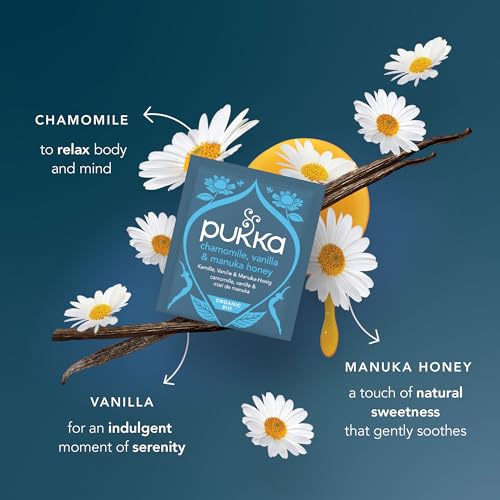 Pukka Chamomile, Vanilla & Manuka Honey Herbal Tea - 40 Bags