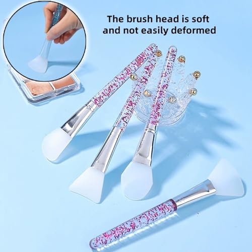 Silicone Face Mask Brush Set - 4 PCS Facial Applicator Tools