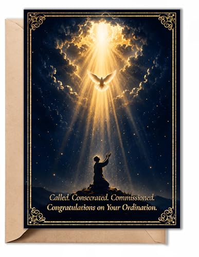 Ordination Congratulations Card for Pastor, Priest & Church Leaders