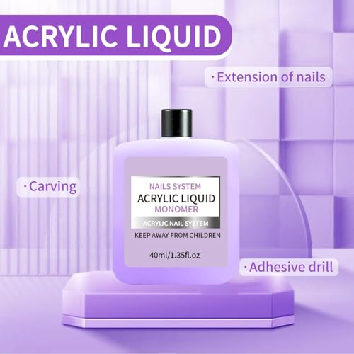 Gadcrystal Acrylic Nail Liquid Monomer 40ml for Nail Extension DIY