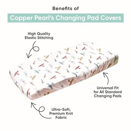 Copper Pearl Premium Knit Changing Pad Cover Soft, Stylish, and Universal Fit for All Standard Diaper Changing Pads, Trendy Design Changing Pad Covers, Scotland