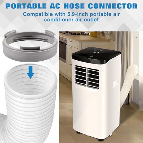 5.9-Inch Portable Air Conditioner Exhaust Hose Coupler Adapter