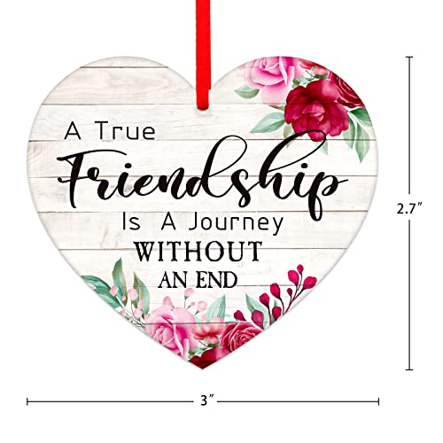 Friendship Christmas Ornament - A True Friendship Keepsake Gift