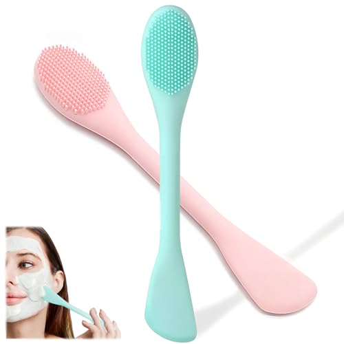 Qivorimith 2-in-1 Silicone Facial Cleansing Brush & Mask Applicator