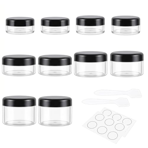 GOLACKY 10-Piece Travel Size Containers Set, Leak-Proof Cosmetic Jars