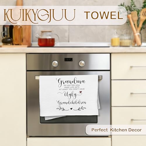 Funny Grandma Kitchen Towel 16x24 Inch - Mother's Day Gift