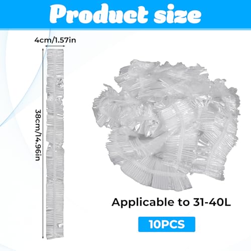 10 PCS Backpack Rain Cover Disposable, Portable Waterproof Backpack Covers Compact Bag Raincoat Disposable Rain Cover for Backpacks 30l-40l, Elastic Covers Protector Outdoor Hiking Cycling Emergency