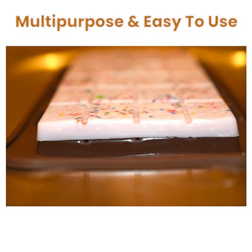 Dubai Style Pistachio Chocolate Bar Mold - 2-Pack Silicone Molds