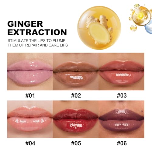 BEUKING Ginger Plumping Lip Gloss - Moisturizing Lip Stain 02