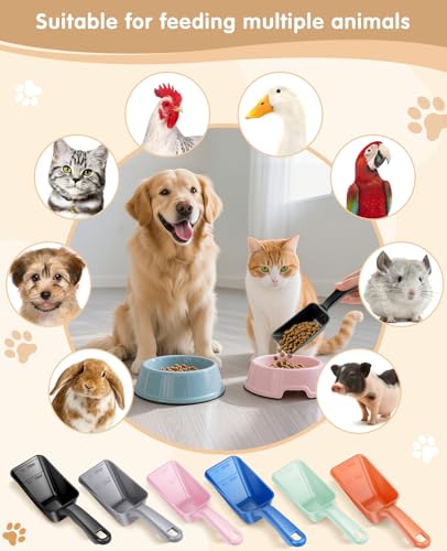 2-Pack Pet Food Scoop - 1 Cup Measuring Tool for Dogs, Cats & More