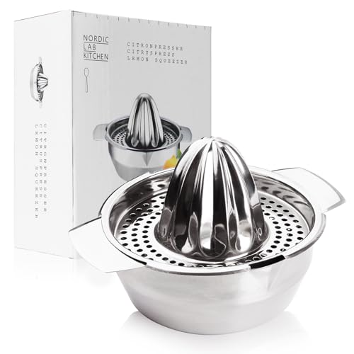 Stainless Steel Manual Citrus Juicer - Portable Lemon & Lime Hand Squeezer