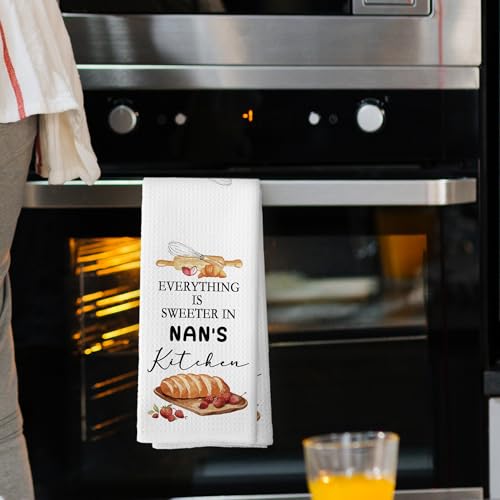 Nan Kitchen Towel - Everything is Sweeter in Nan's Kitchen 16x24
