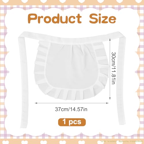 White Maid Apron with Pockets - Cosplay & Kitchen Accessory