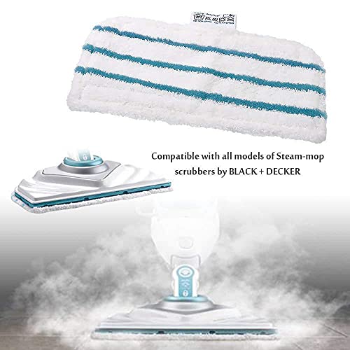Hovico 5 Pack Washable Microfiber Cleaning Pads for Black+Decker Steam Mops - Style B
