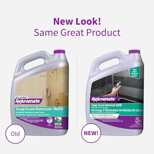 Rejuvenate Soap Scum Remover Refill, 1 Gallon Non-Abrasive Cleaner