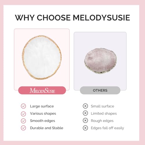 MelodySusie Resin Nail Art Palette - Round Color Mixing Board for Gel Polish and Acrylics
