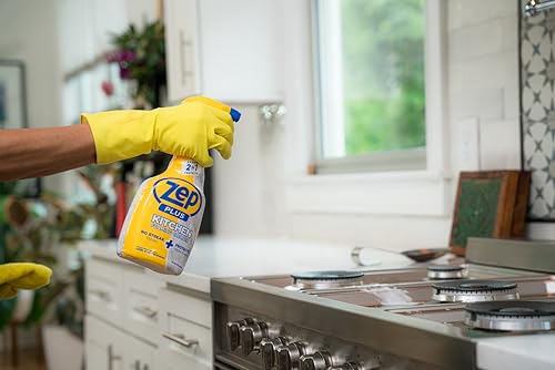 Zep Plus Kitchen Foaming Cleaner - 32 FL OZ - Streak-Free, 2-in-1 Formula