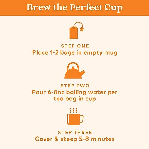 Organic India Tulsi Turmeric Ginger Tea Bags - 18 Infusion Pack, Calming & Organic