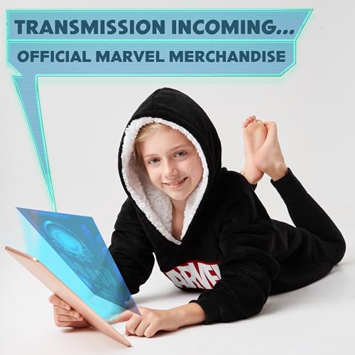 Marvel Fleece Wearable Hoodie Blanket for Kids & Teens