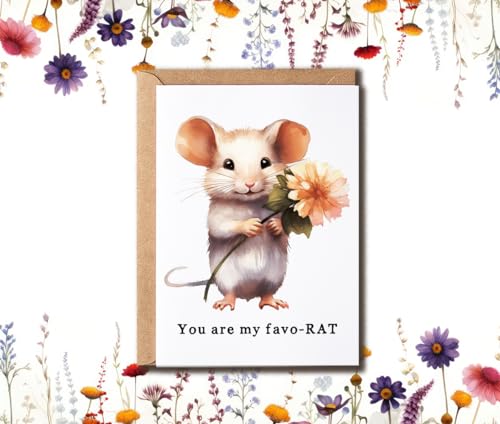 You Are My Favo-Rat Card - Cute Pun Card for Best Friends