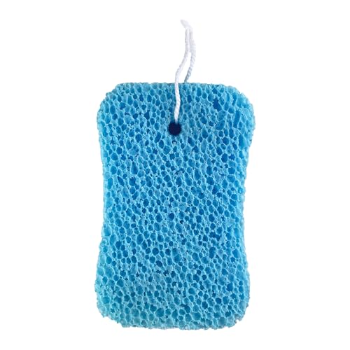 Danpaty Soft Exfoliating Bath Sponge with Hanging Rope - Blue