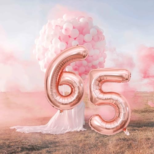 40 Inch Rose Gold Number 51 Balloon for Birthday & Wedding Decor