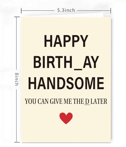 Funny Birthday Card for Men - Unique Gift for Husband & Boyfriend