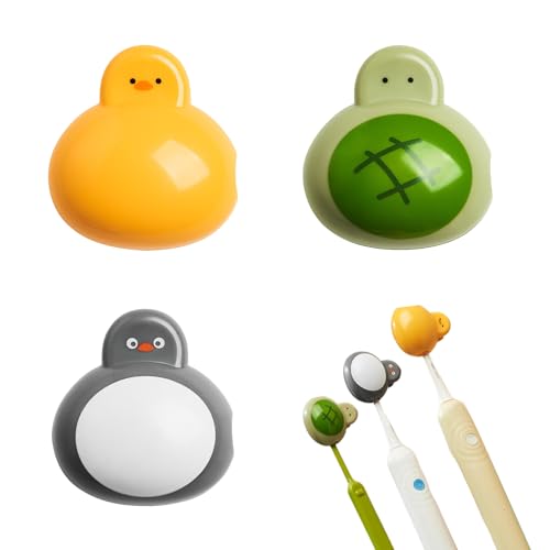 Animal Toothbrush Head Covers - 3 Pack for Kids & Adults