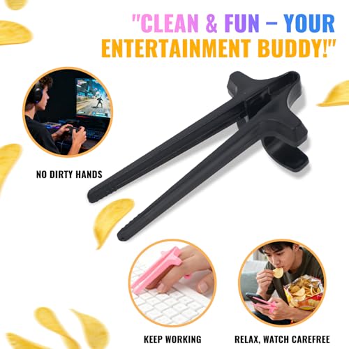 TelestFire Finger Chopsticks for Snacking (6-Pack) - Reusable Snack Grabber