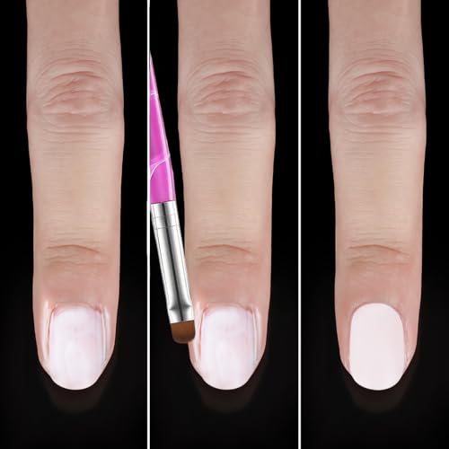 Gemsanva 4PCS Double-Ended Nail Art Brushes and Dotting Tools Set