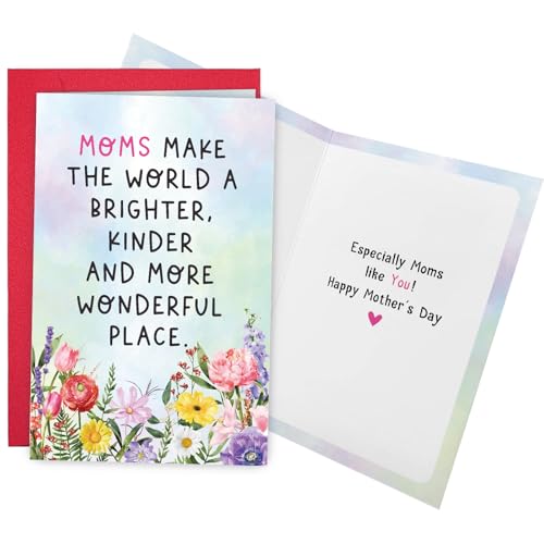 Ogeby Heartfelt Floral Mother's Day Card for Mom & Grandma