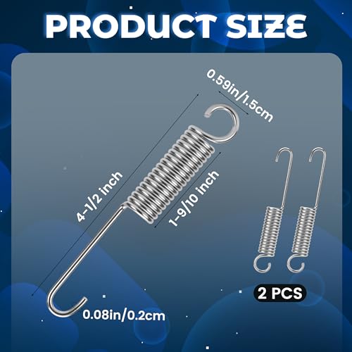 Stainless Steel Recliner Springs - 2 Pack, 4.5 Inch Heavy Duty