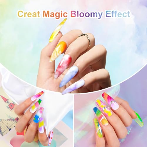 VIVAALI Professional Blooming Gel Nail Polish - 15ml UV/LED Clear Watercolor Effect
