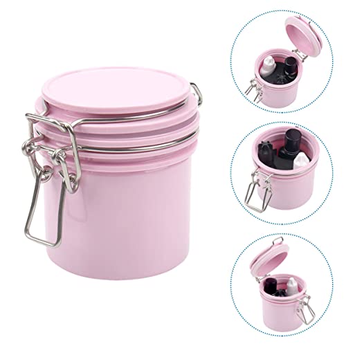 Beaupretty Pink Lash Glue Storage Tank Leak-Proof Container for Lash Extensions - 1pc