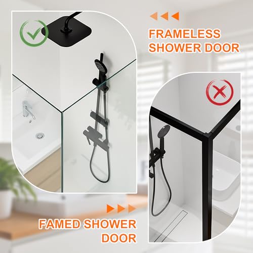 CZC HOME 7.5-Inch Extended Shower Door Towel Hook - Stainless Steel (2 Pack)