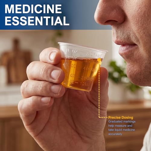 Medpride 1 oz Graduated Medicine Cups - Disposable Measuring Set of 500