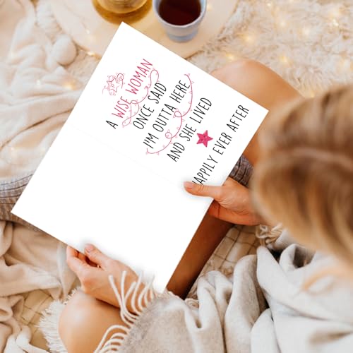 Funny Retirement Card for Women | Hilarious 'I'm Outta Here' Card